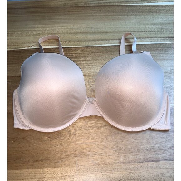 Maidenform Other - Maidenform Beige Adjustable Straps Convert To Criss-Cross Push Up Bra 40DD